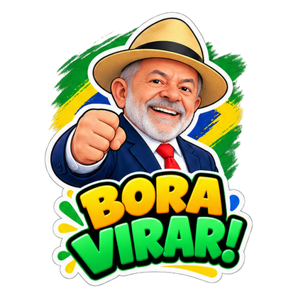 Figurinha: Bora virar!