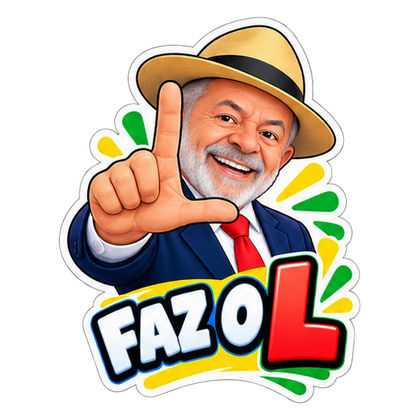 Figurinha: Faz o L